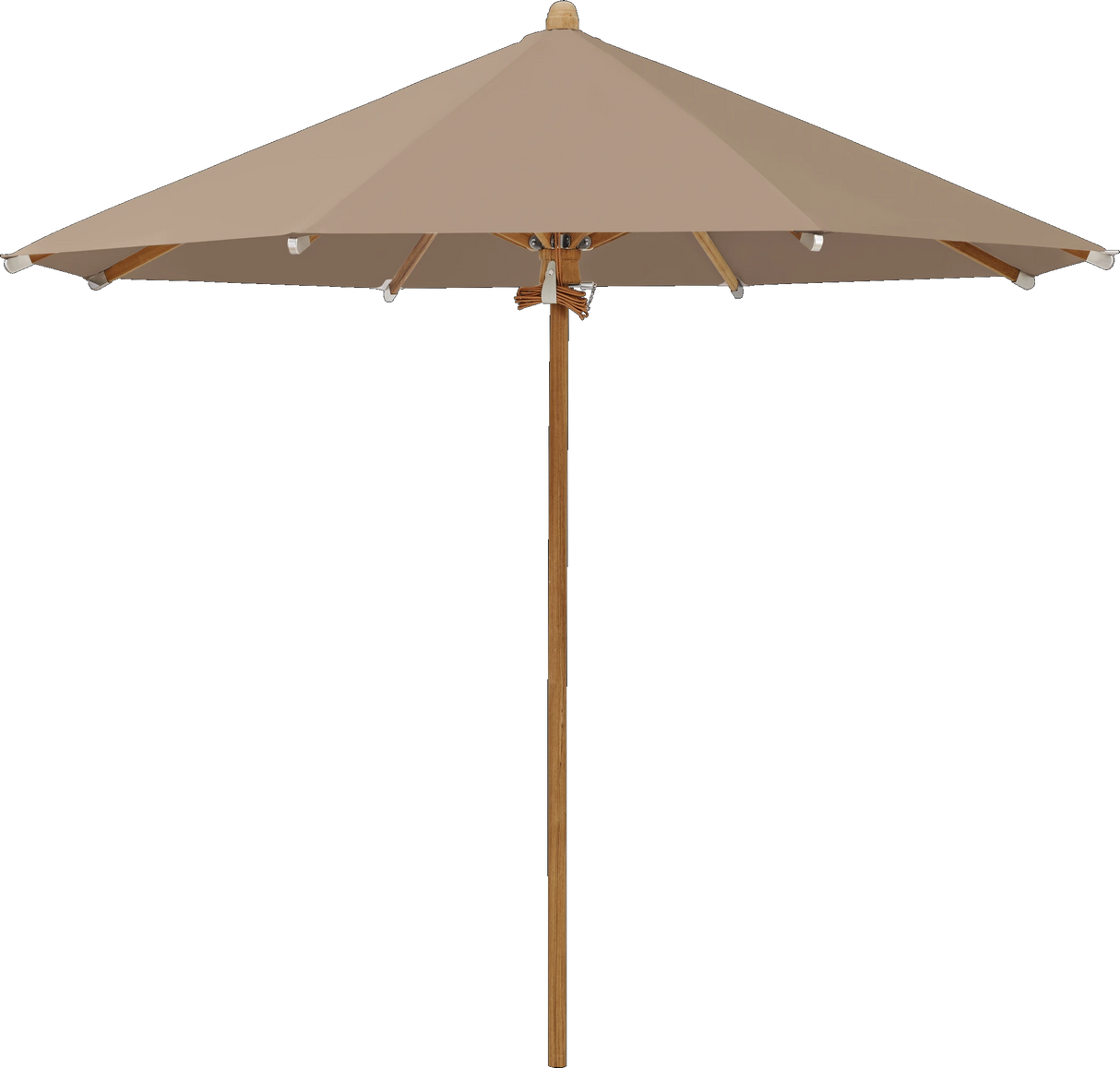 Glatz Parasol TEAKWOOD rond Cat.5 650 Camel