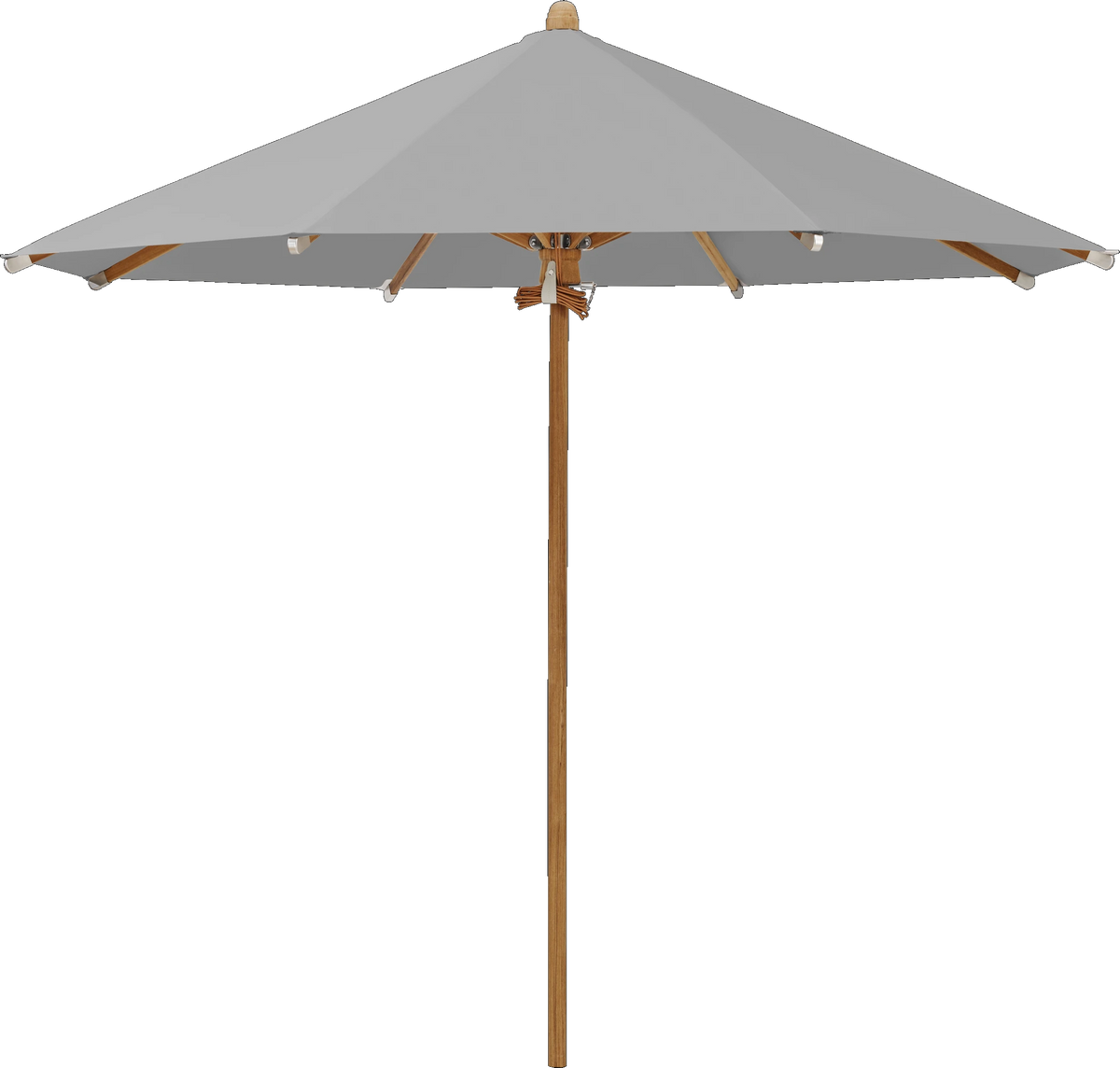 Glatz Parasol TEAKWOOD rond Cat.5 652 Silver