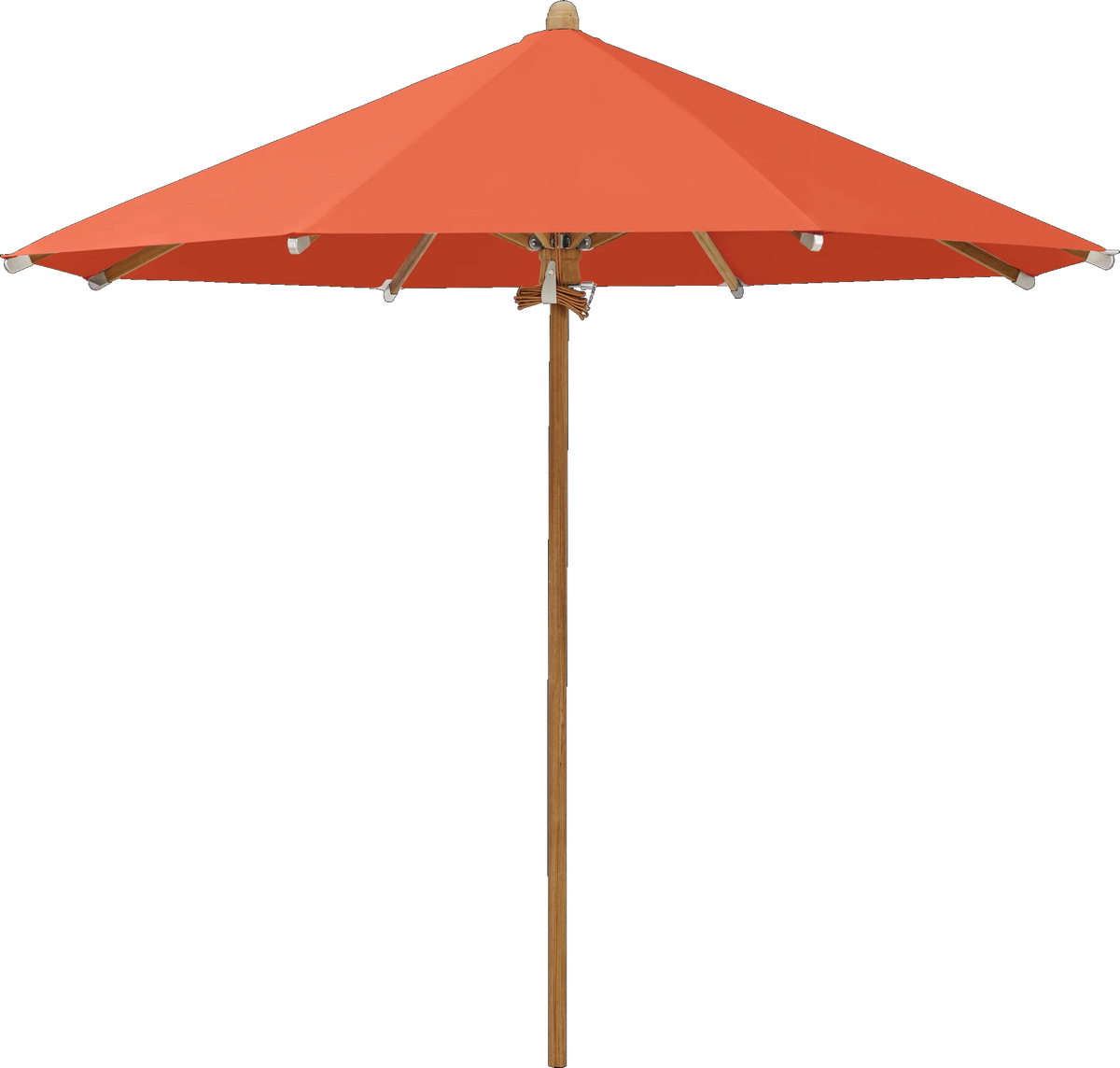 Glatz Parasol TEAKWOOD rond Cat.5 660 Papaya