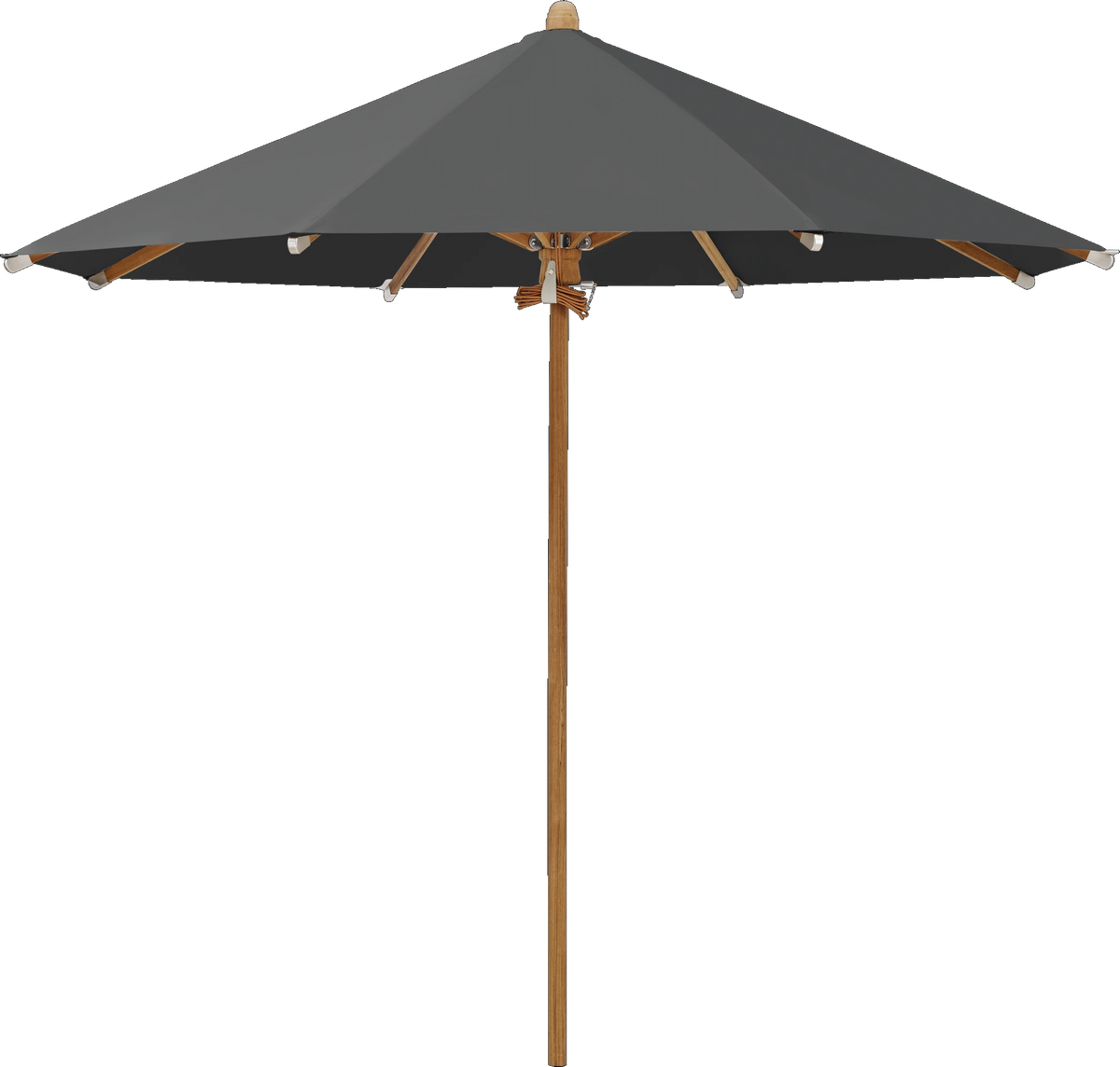 Glatz Parasol TEAKWOOD rond Cat.5 669 Carbone