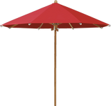 Glatz Parasol TEAKWOOD rond Cat.5 801 Campari