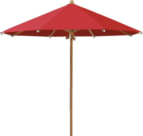 Glatz Parasol TEAKWOOD rond Cat.5 801 Campari