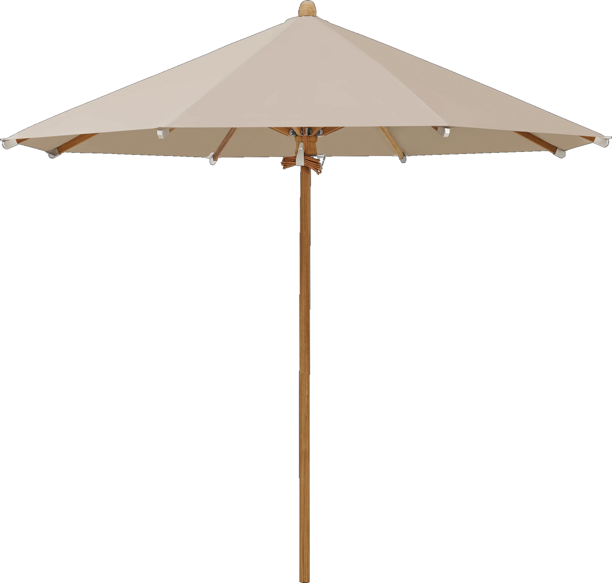 Glatz Parasol TEAKWOOD rond Cat.5 803 Linen