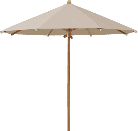 Glatz Parasol TEAKWOOD rond Cat.5 803 Linen