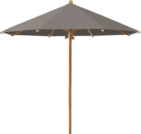 Glatz Parasol TEAKWOOD rond Cat.5 806 Forge