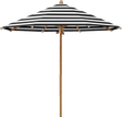 Glatz Parasol TEAKWOOD rond Cat.5 810 Black Stripe