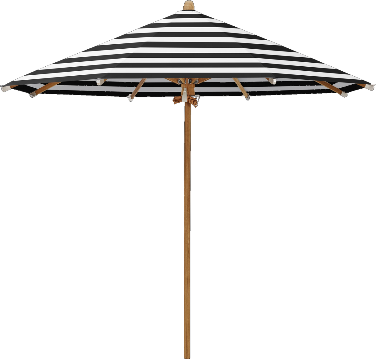 Glatz Parasol TEAKWOOD rond Cat.5 810 Black Stripe