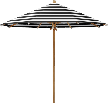 Glatz Parasol TEAKWOOD rond Cat.5 810 Black Stripe