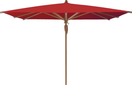 Glatz Parasol TEAKWOOD carre Qualite 4 403 Carmine