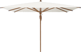 Glatz Parasol TEAKWOOD carre Qualite 4 404 White