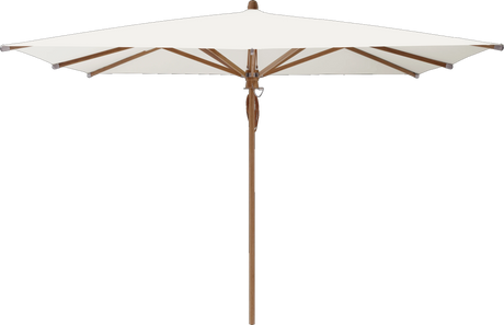 Glatz Parasol TEAKWOOD carre Qualite 4 404 White
