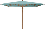 Glatz Parasol TEAKWOOD carre Qualite 4 417 Ocean