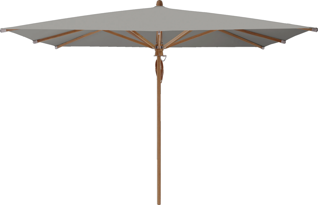 Glatz Parasol TEAKWOOD carre Qualite 4 420 Smoke