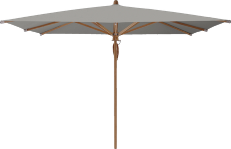 Glatz Parasol TEAKWOOD carre Qualite 4 420 Smoke