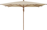 Glatz Parasol TEAKWOOD carre Qualite 4 422 Cream