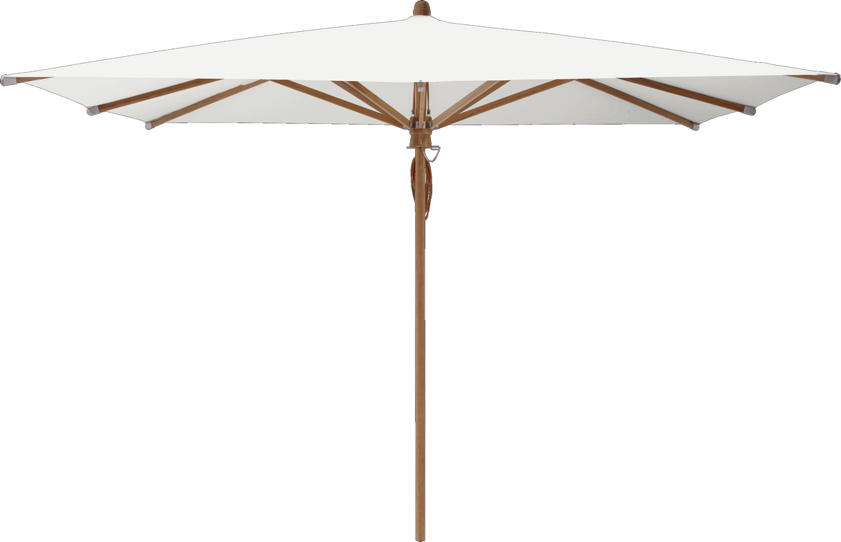 Glatz Parasol TEAKWOOD carre Cat.5 510 White