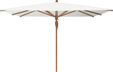 Glatz Parasol TEAKWOOD carre Cat.5 510 White