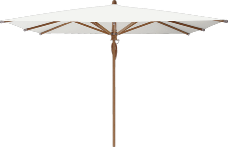 Glatz Parasol TEAKWOOD carre Cat.5 510 White