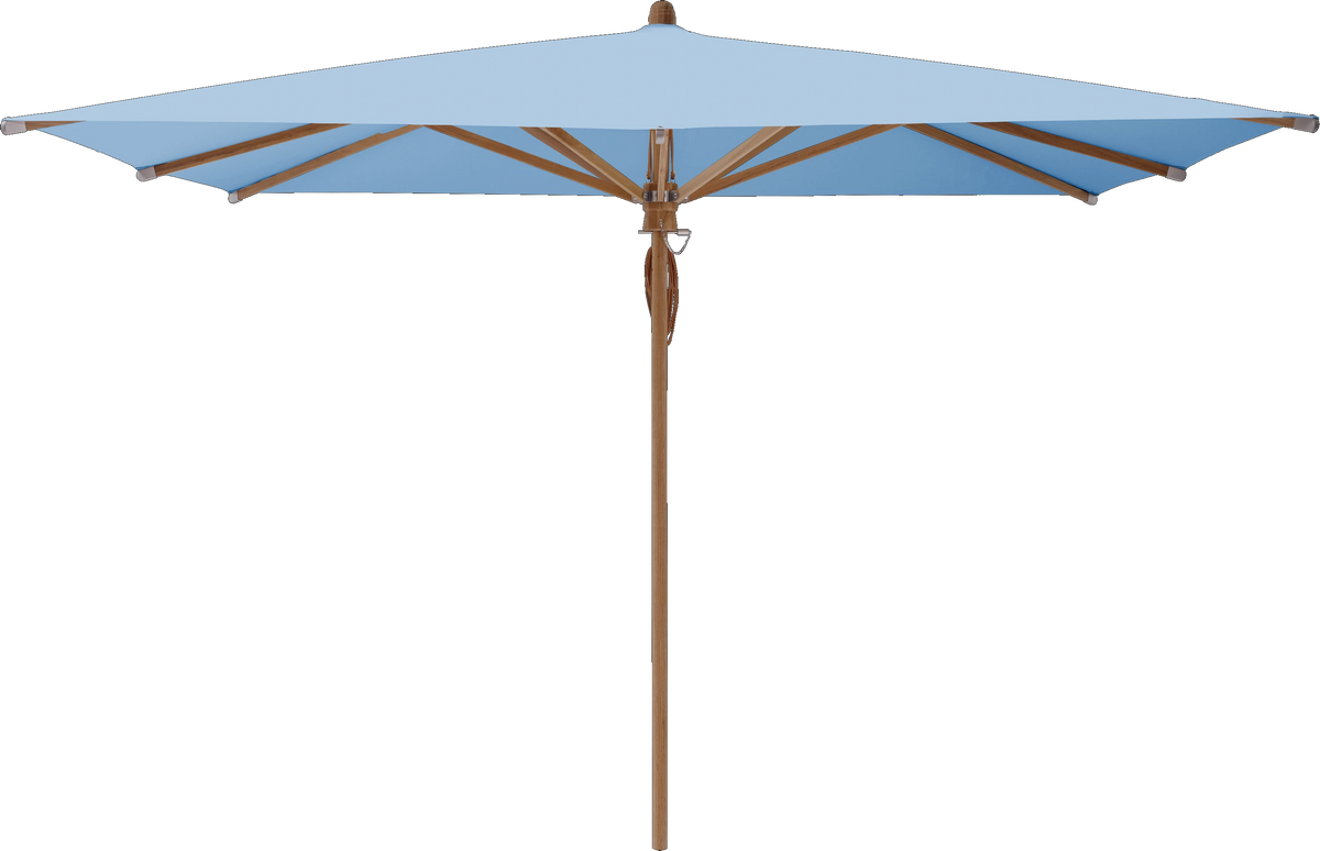 Glatz Parasol TEAKWOOD carre Cat.5 515 Cloud