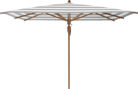 Glatz Parasol TEAKWOOD carre Cat.5 555 Grey Stripe