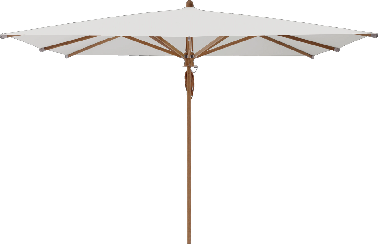 Glatz Parasol TEAKWOOD carre Cat.5 556 Alabaster