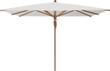 Glatz Parasol TEAKWOOD carre Cat.5 556 Alabaster