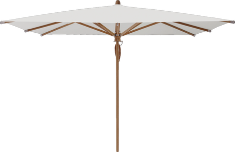 Glatz Parasol TEAKWOOD carre Cat.5 556 Alabaster