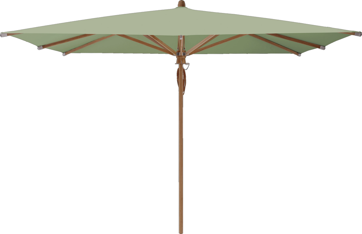 Glatz Parasol TEAKWOOD carre Cat.5 579 Pistachio