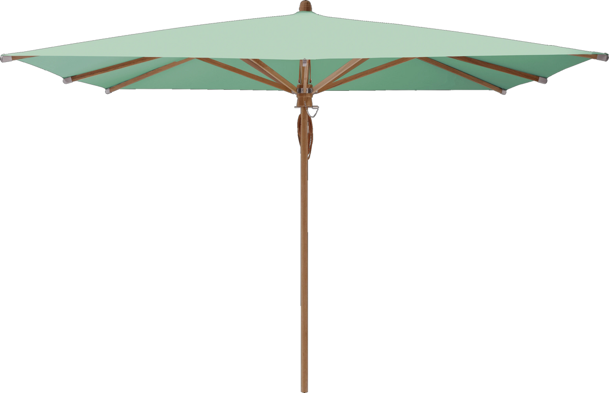 Glatz Parasol TEAKWOOD carre Cat.5 581 Jade