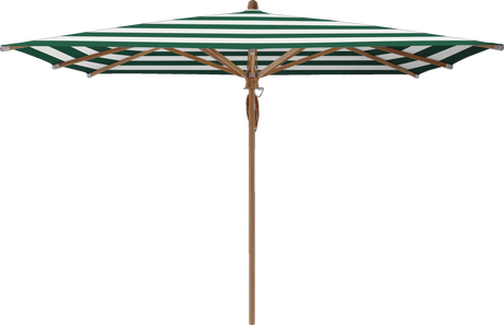 Glatz Parasol TEAKWOOD carre Cat.5 589 Green Stripe