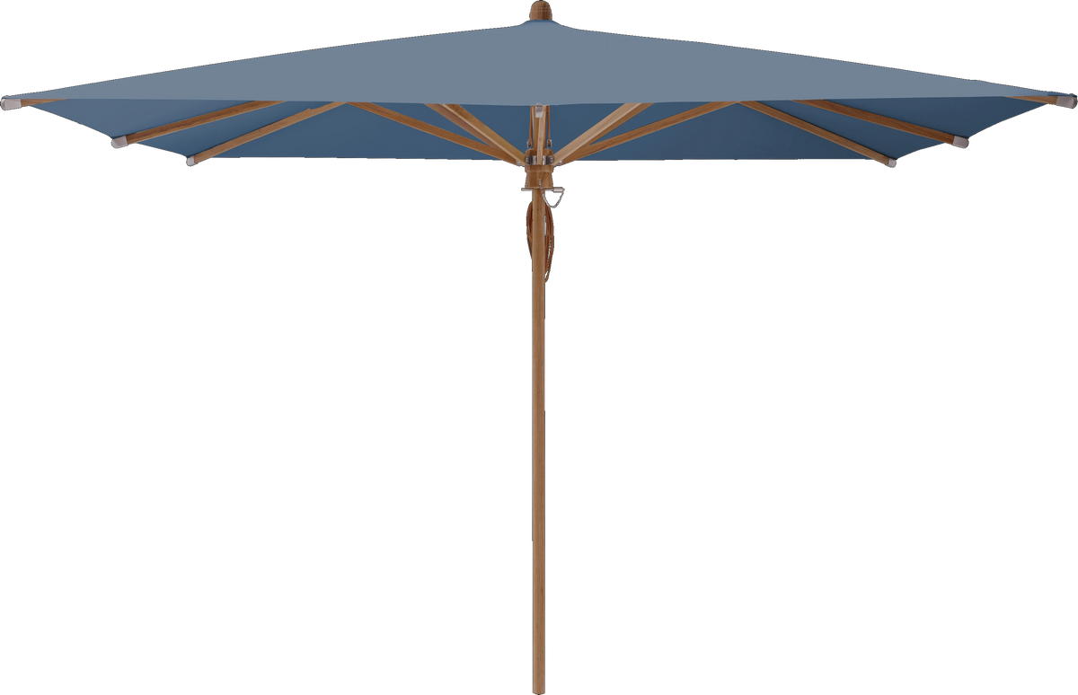 Glatz Parasol TEAKWOOD carre Cat.5 601 Waterfall