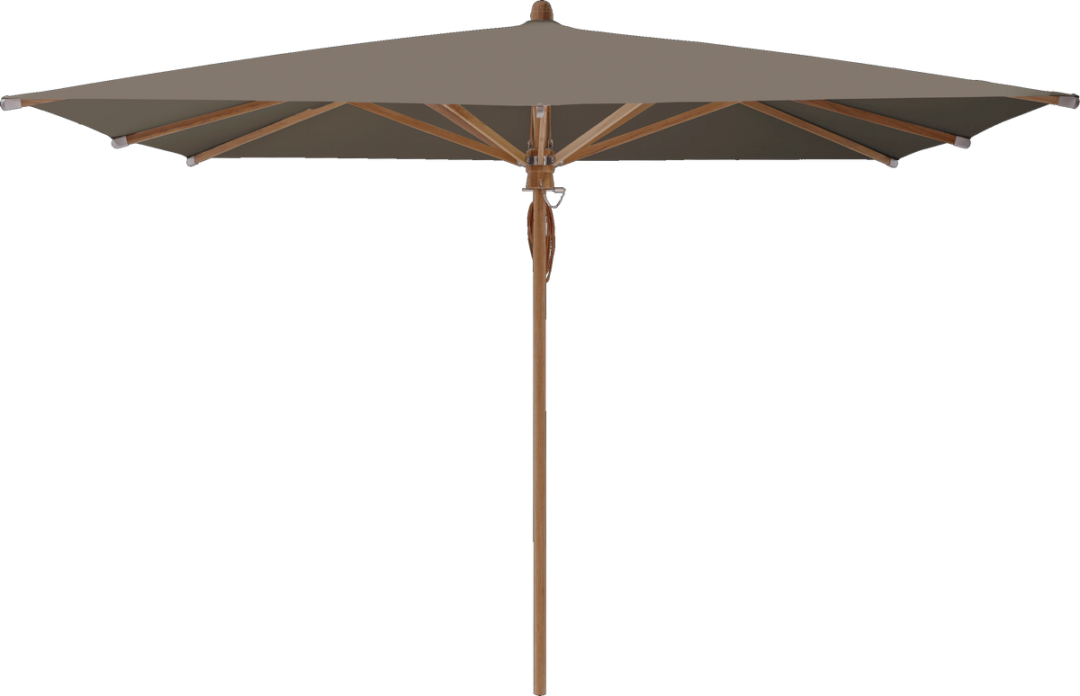 Glatz Parasol TEAKWOOD carre Cat.5 611 Sandstone
