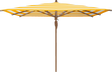 Glatz Parasol TEAKWOOD carre Cat.5 624 Yellow Stripe