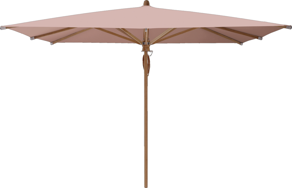 Glatz Parasol TEAKWOOD carre Cat.5 639 Blush