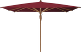 Glatz Parasol TEAKWOOD carre Cat.5 645 Burgundy