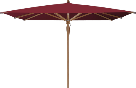 Glatz Parasol TEAKWOOD carre Cat.5 645 Burgundy