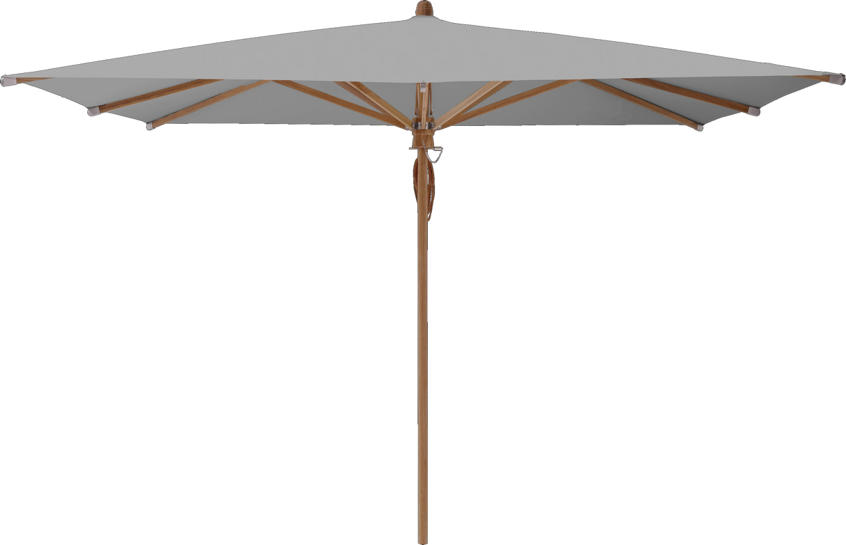 Glatz Parasol TEAKWOOD carre Cat.5 652 Silver
