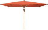 Glatz Parasol TEAKWOOD carre Cat.5 660 Papaya