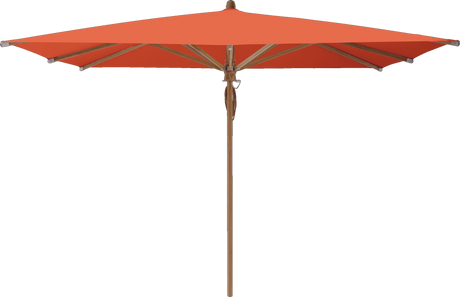Glatz Parasol TEAKWOOD carre Cat.5 660 Papaya