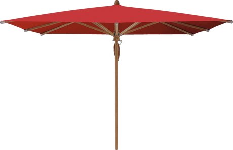 Glatz Parasol TEAKWOOD carre Cat.5 801 Campari