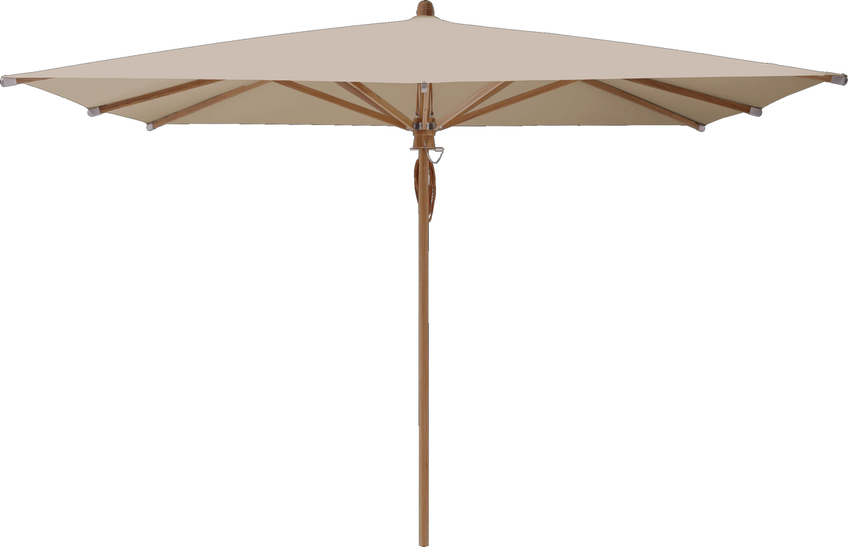 Glatz Parasol TEAKWOOD carre Cat.5 803 Linen
