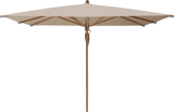 Glatz Parasol TEAKWOOD carre Cat.5 803 Linen