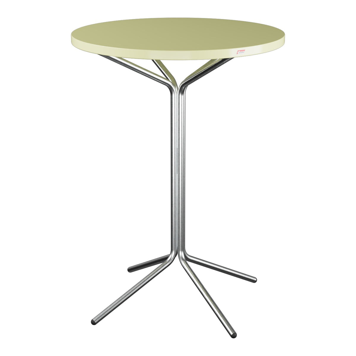 Schaffner PIX Table haute bistrot Ø80cm H:110cm – Jaune Buis 18 / Galvanisé à chaud 02