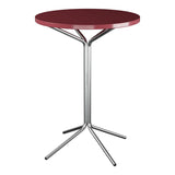 Schaffner PIX Table haute bistrot Ø80cm H:110cm – Bordeaux 38 / Galvanisé à chaud 02