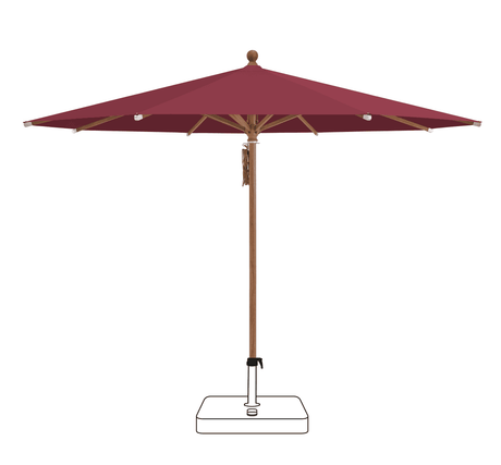Glatz Parasol PIAZZA rond Qualite 4 436 Wine