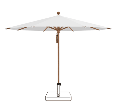 Glatz Parasol PIAZZA rond Cat.5 500 Plaster
