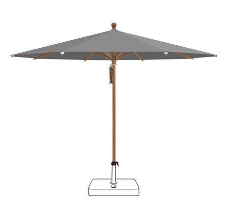 Glatz Parasol PIAZZA rond Cat.5 502 Thunder