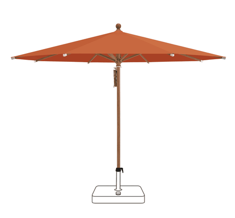 Glatz Parasol PIAZZA rond Cat.5 513 Outback