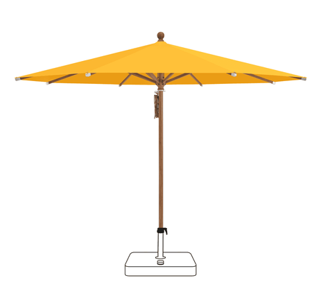 Glatz Parasol PIAZZA rond Cat.5 514 Corn