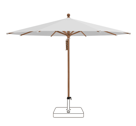 Glatz Parasol PIAZZA rond Cat.5 550 Cement